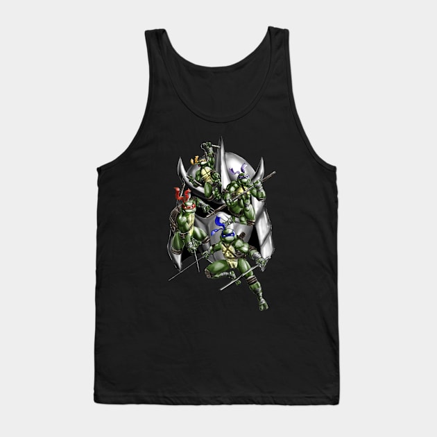 Teenage Mutant Ninja Turtles Tank Top by Panel1